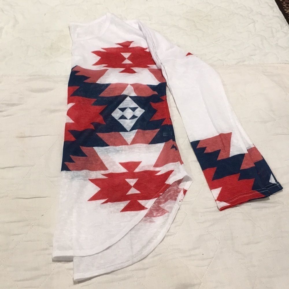 Beautiful Aztec see through shirt